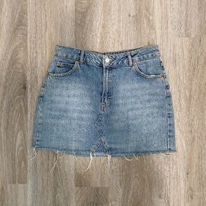 Topshop Denim Mini Skirt